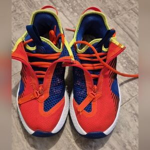 Nike Kids Sneakers in Vibrant Red and Blue